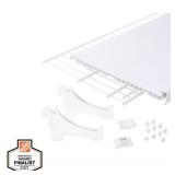 Everbilt 5.25 H 5-Pair White Vinyl Shoe Rack