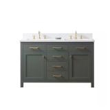 Jasper 54" Vanity, Vintage Green
