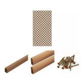California Redwood Vinyl Lattice Panel with Screw