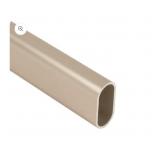 Oval Matte Nickel Closet Rod