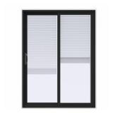 V-4500 Bronze Sliding Patio Door with Blinds