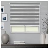 Basic Slate Cordless Zebra Roller Shade 72x72