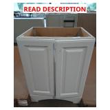 24" white glacier bay bathroom vanity w/sink
