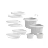 Store+ Family 12-Piece Shelf Kit in White