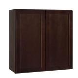 Shaker 30 in. Wall Kitchen Cabinet in Java