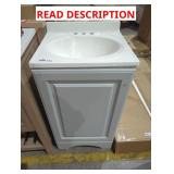 Gray Vanity w/ Top 18.5" x 16.5" x 33.5"