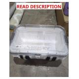 (2) White Husky Storage Totes