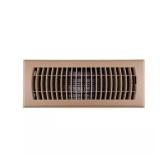 4x12 in. 1-Way Plastic Floor Register Brown