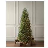 Slim Twinkling Grand Fir LED Tree with Timer