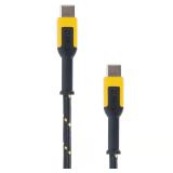 DeWalt USB-C to USB-C Cable 6 ft Black/Yellow