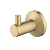 Dorind Knob Robe/Towel Hook in Brushed Gold