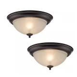 12.75 in 2-Light Oil Rubbed Bronze (2-Pack)
