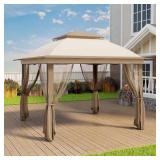 Pop-Up Steel Gazebo 11x11 with Vented Roof