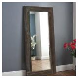 Brown 24"W x 58"H Rectangle Mirror, Standing
