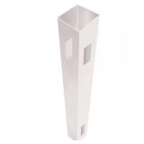 Skid Lot 5 in. x 5 in. x 7 ft. White Vinyl Fence