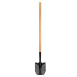 43 in. L Wood Handle Digging Shovel