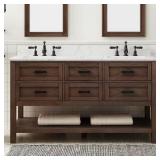 Tolbrook 60" Bath Vanity with White Top
