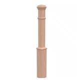 EVERMARK 56 in. Red Oak Newel Post
