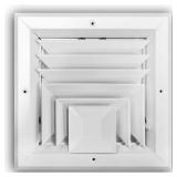 8 x 8 in. 3-Way Aluminum Square Register