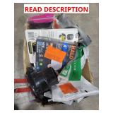 Box Lot: Recessed Lighting, Switch Plates, Tools