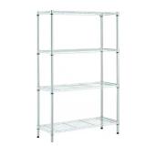 Chrome 4-Tier Freestanding Shelving Unit