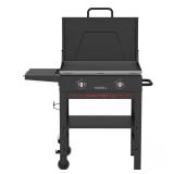 Daytona 2-Burner Propane Grill Griddle Black