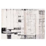 Alpha Beige 2 ft. x 3 ft. Abstract Rug