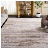 Kendal Modern 8x10 Ivory/Gray Rug Abstract