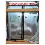 72"x79" dark brown sliding patio door