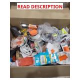 Box lot: sink items, wiring, and AC parts