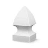 4 in. x 4 in White Vinyl Gothic Fence Post Cap