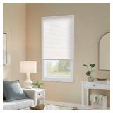White Cordless Vinyl Mini Blinds 1 in Slats