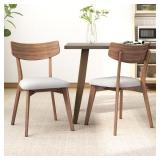 Chazz Beige Fabric Dining Chair (Set)