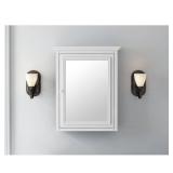 Fremont 24 x 30 Wood Framed Mirror White
