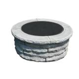 Ledgestone 47x18 Round Fire Pit Ring Kit Gray