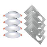 6 in. CCT Canless LED Downlight (4-Pack)