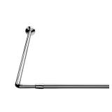 78-3/4 in. L Shaped Telescopic Rod in Silver