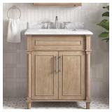 Aberdeen 30-in. Vanity w/ Carrara Top