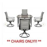 Kentbury Steel Swivel Sling Chair (Set of 4)