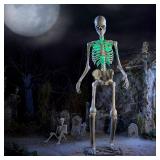 12 ft Animated LED Skelly with LCD LifeEyes