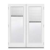 72x80 Primed Steel Patio Door with Blinds
