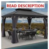 Purple Leaf Patio Gazebo with Grey Hardtop