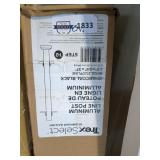 Black Powder Coated Aluminum Deck Post Kit