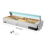 Commercial Food Warmer 1700W Steamer 12-Pan