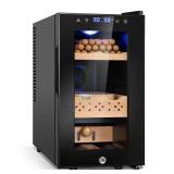 10.3" SingleZone Cigar Humidor, 200 ct, Black