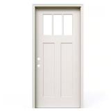 36x80 2-Panel Front Door, 3-Lite Direct Glaze