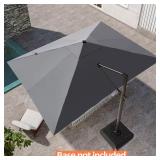 Dark Gray Cantilever Patio Umbrella