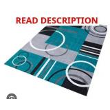 Living Room Area Rug Indoor Washable Non-Slip