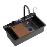 Black 304 Stainless Steel Kitchen Sink Set