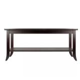 Genoa 40 in. Espresso Coffee Table with Shelf